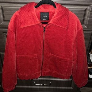 Elodie red corduroy jacket, size medium